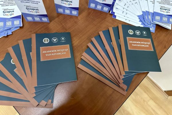 Hüquq və İnsan Haqları İnstitutunun təşkil etdiyi məlumat sessiyası zamanı Jurnalın Baş Redaktoru tərəfindən Akademik hüquqi yazı kitabçası təqdim olunmuşdur.